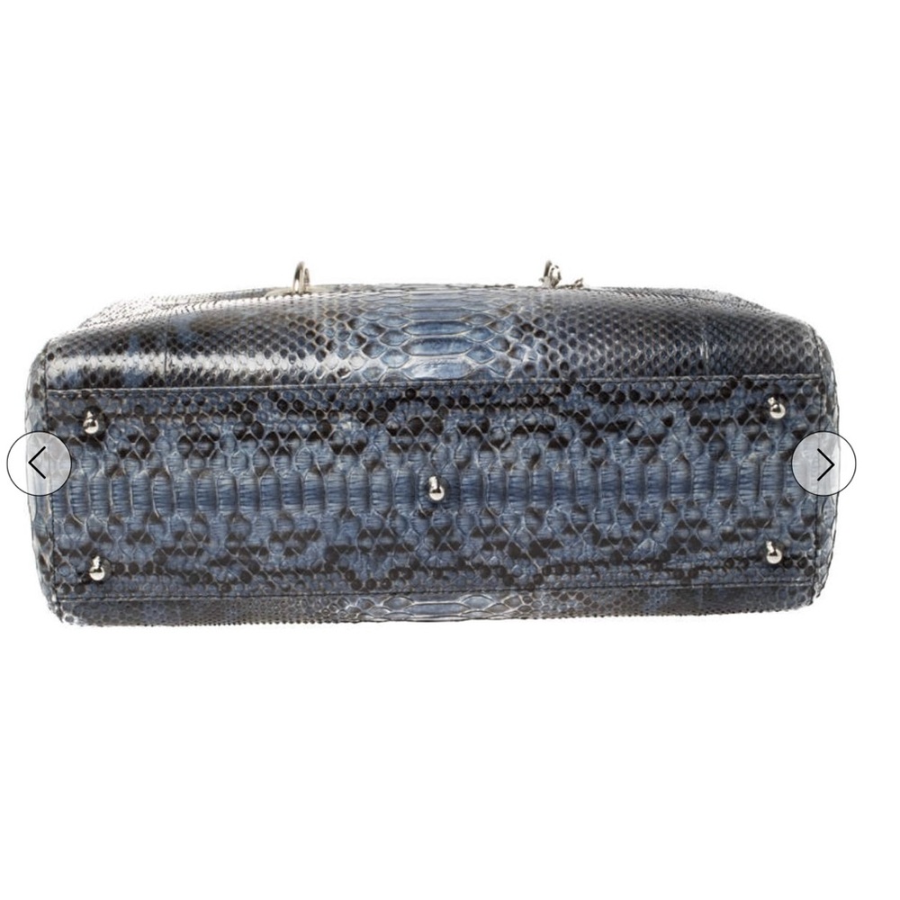 Dior Blue Python Shoulder Bag - Picture 3 of 8